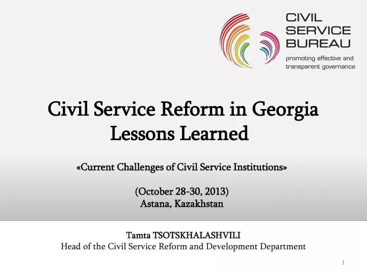 civil service reform in georgia lessons learned