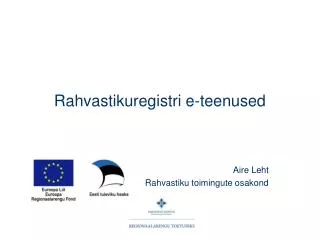 rahvastikuregistri e teenused