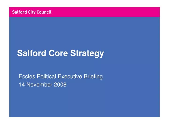 salford core strategy