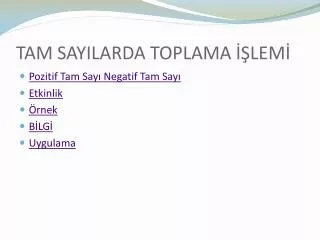 tam sayilarda toplama lem