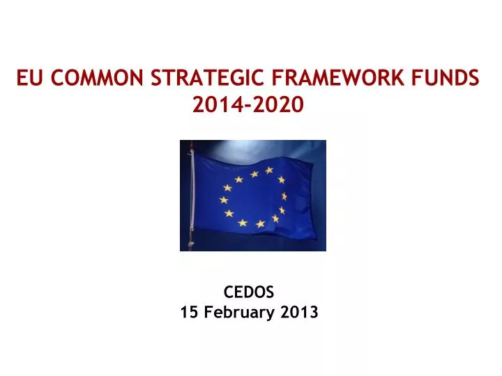 eu common strategic framework funds 2014 2020