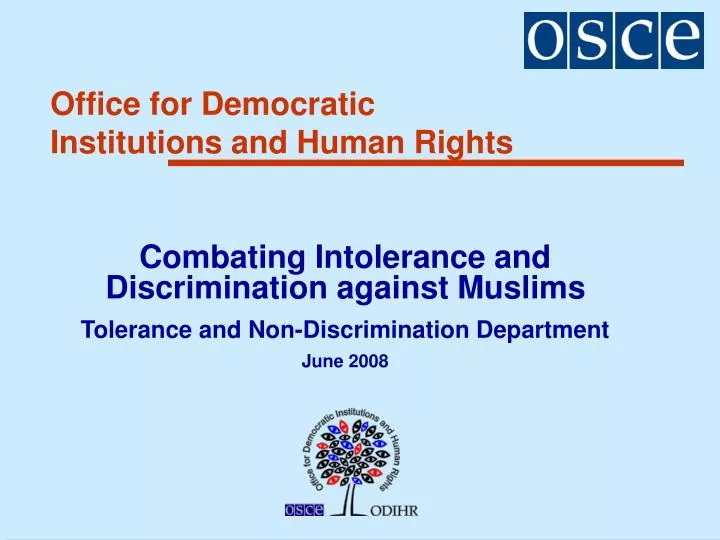 office for democratic institutions and human rights