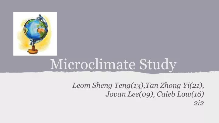 microclimate study
