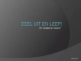 of verdeel en heers