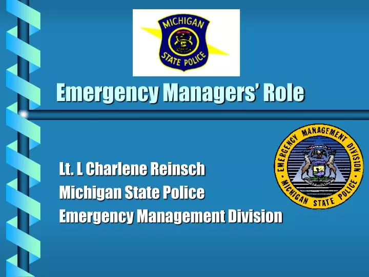 emergency managers role