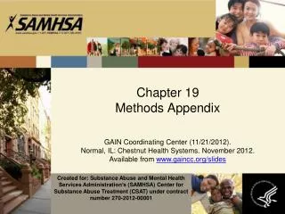 Chapter 19 Methods Appendix
