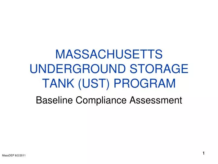 massachusetts underground storage tank ust program