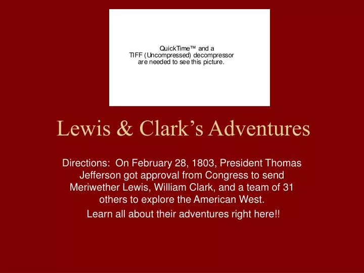 lewis clark s adventures
