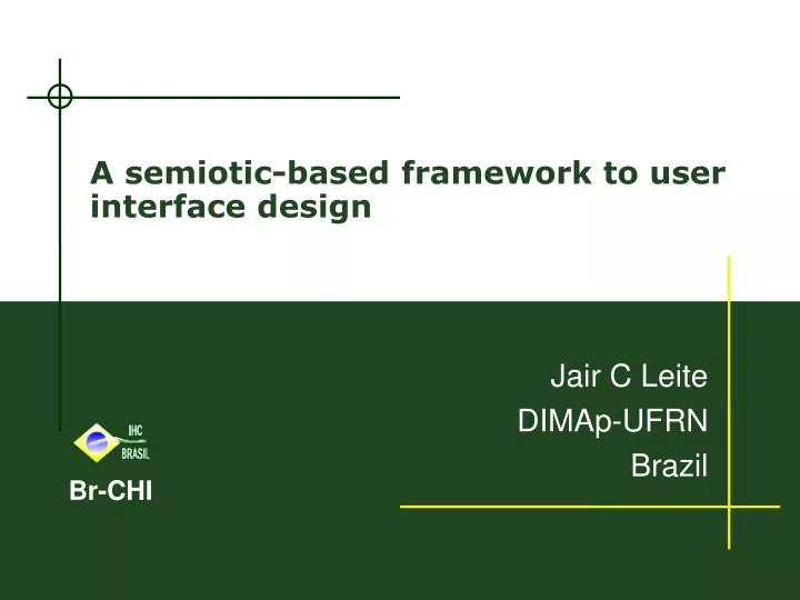 a semiotic based framework to user interface design