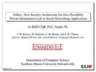 SoKey: New Security Architecture for Zero-Possibility