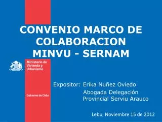 convenio marco de colaboracion minvu sernam