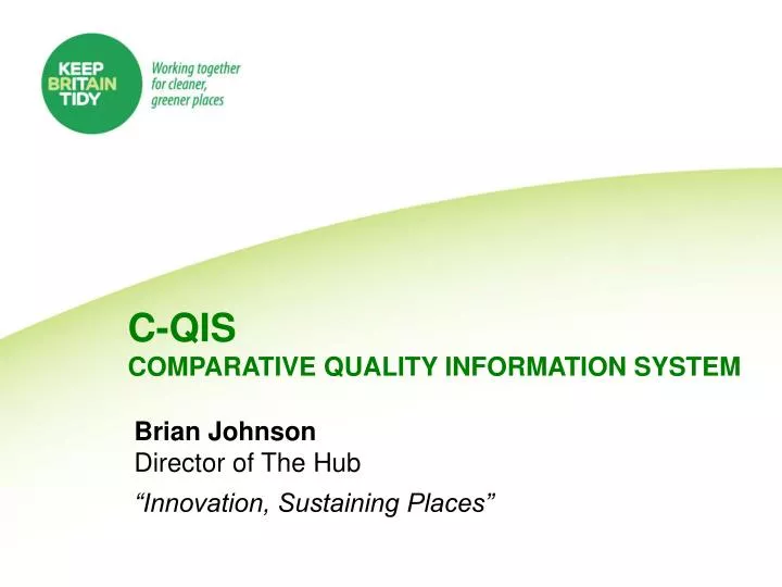 c qis comparative quality information system