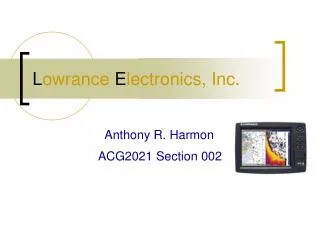 L owrance E lectronics, Inc.