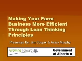 Making Your Farm Business More Efficient Through Lean Thinking Principles