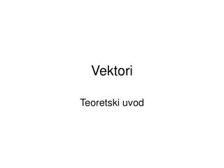vektori