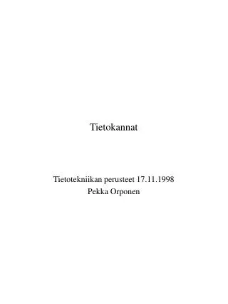 tietokannat