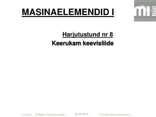 masinaelemendid i