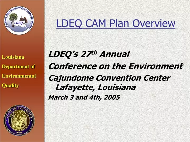 ldeq cam plan overview