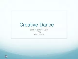 Creative Dance