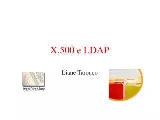 x 500 e ldap