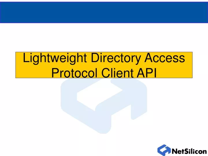lightweight directory access protocol client api