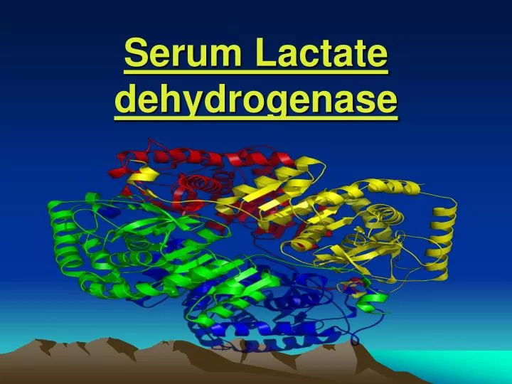 serum lactate dehydrogenase