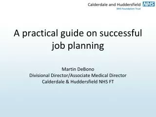A practical guide on successful job planning