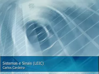 sistemas e sinais leic
