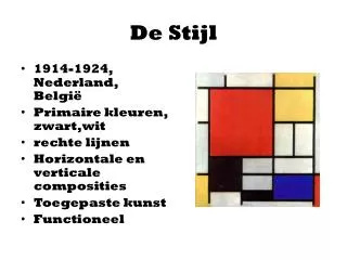 de stijl