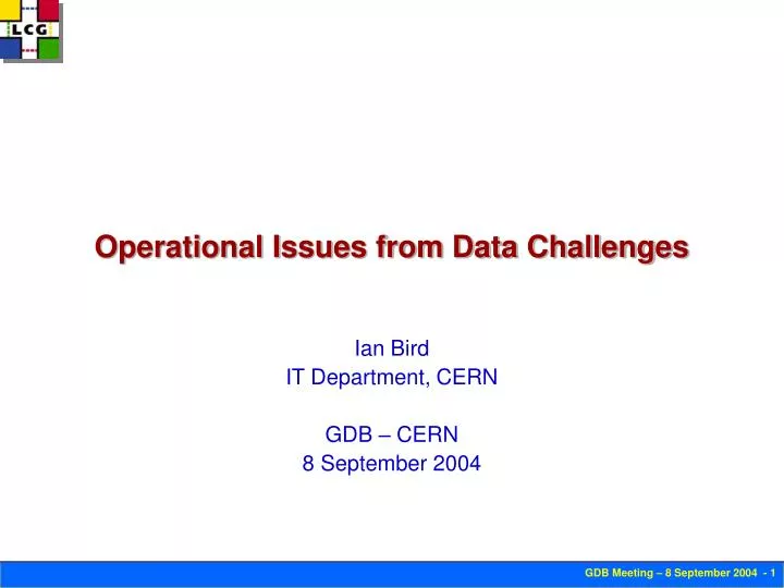operational issues from data challenges