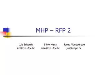mhp rfp 2