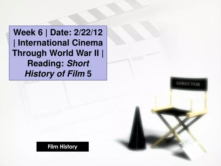 presentation about film history