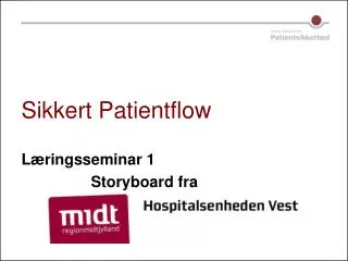 sikkert patientflow