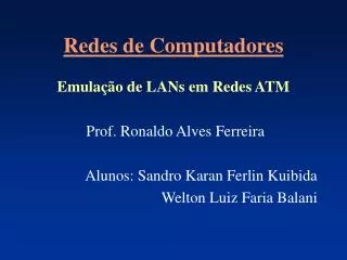 redes de computadores