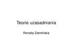 Teorie uzasadniania - slide 1