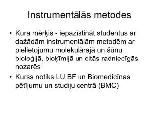 instrument l s metodes