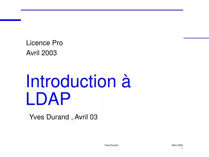 licence pro avril 2003
