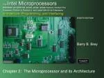 Chapter 2: The Microprocessor and its Architecture - slide 1