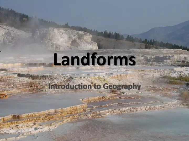 landforms