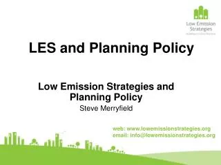 LES and Planning Policy
