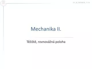 mechanika i i