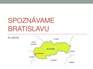 spozn vame bratislavu