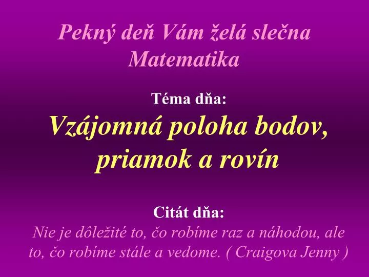 pekn de v m el sle na matematika