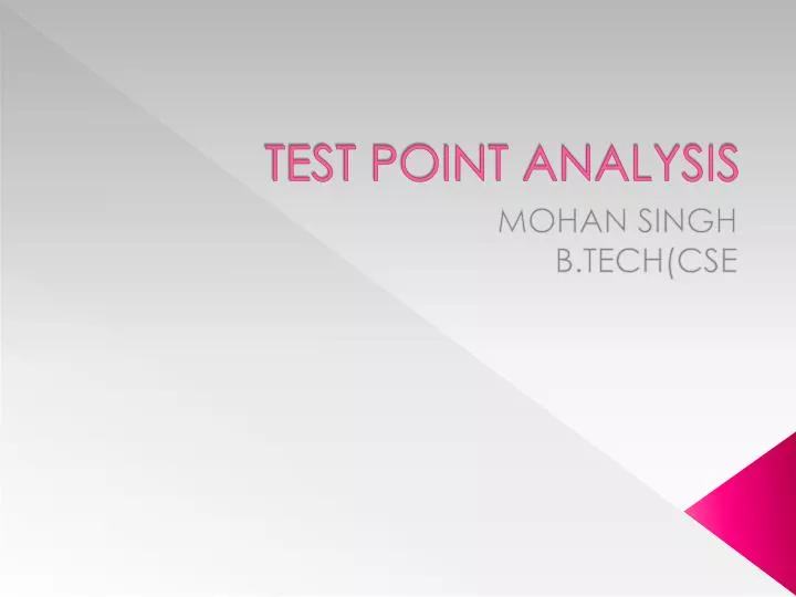 test point analysis