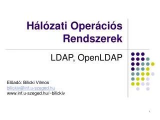 h l zati oper ci s rendszerek