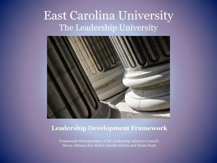 east carolina university the leadership university