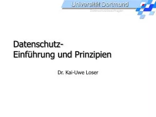 datenschutz einf hrung und prinzipien