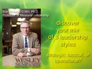 discover your mix of 3 leadership styles strategic, tactical, or operational?