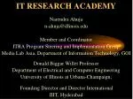 IT RESEARCH ACADEMY - slide 1