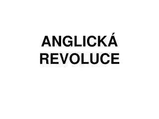 anglick revoluce
